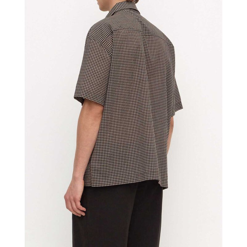 Assembly Label Alta Check SS Shirt Brown/Black image number 1